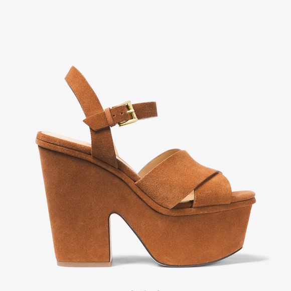 Divia Suede Platform Sandal - Picture 4 of 12